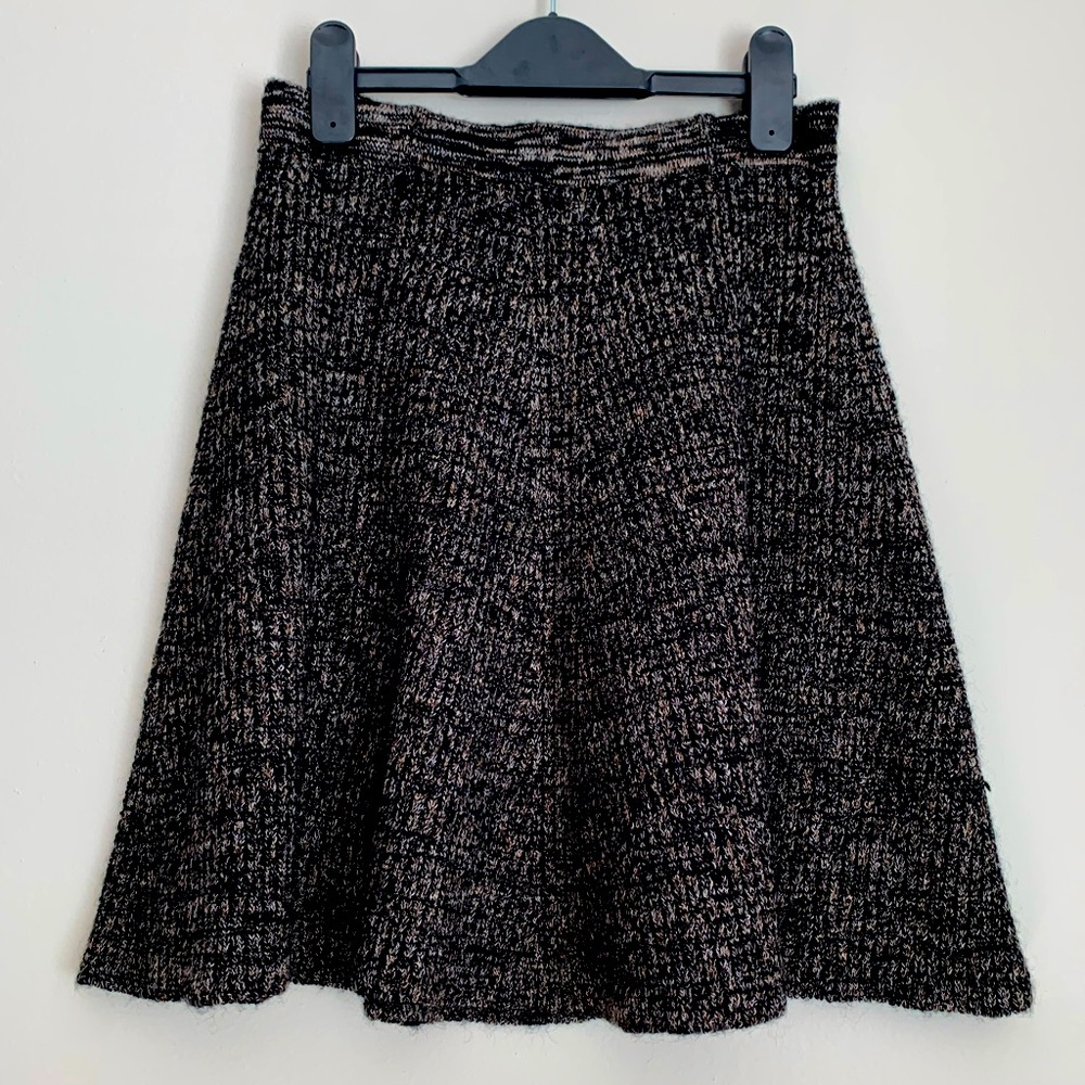 Adrienne Vittadini Wood Blend Flared Skirt